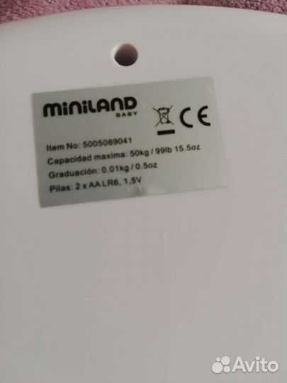 Детские электронные весы Miniland Scaly Up