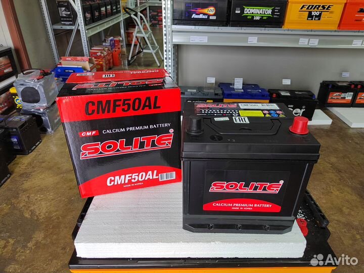 Аккумулятор Solite 50 Ач кубик обр 470 А