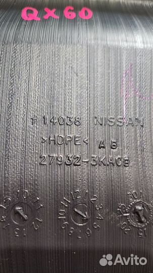 Дефлектор Воздуховод печки infiniti QX60