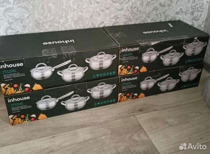 Набор кастрюль 6 предметов, кастрюля