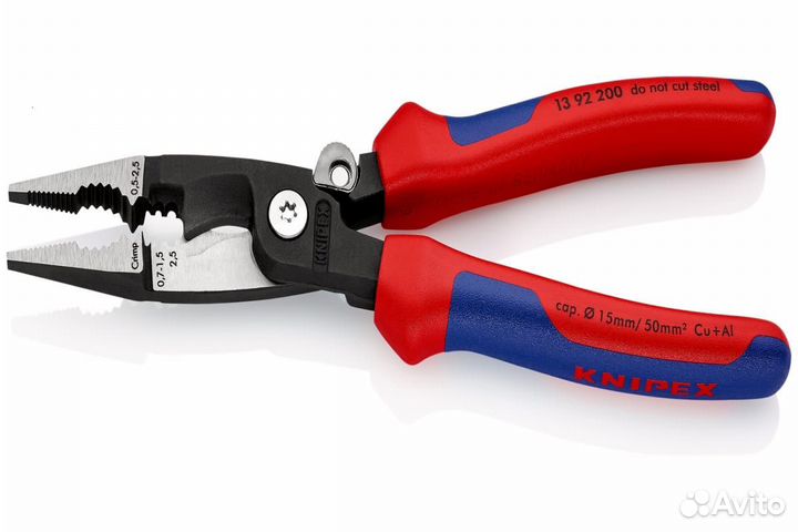 Электромонтажные клещи knipex 6-в-1, зачистка: 0.7