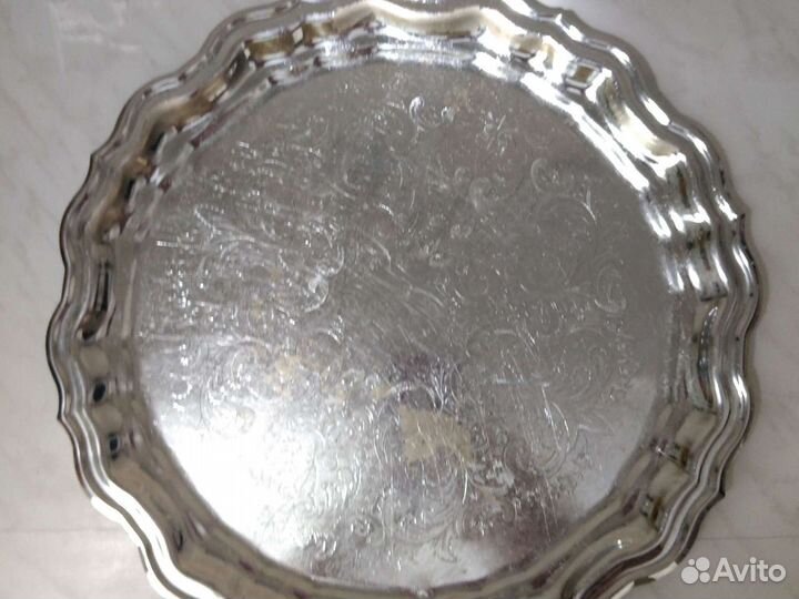 Поднос мельхиор СССР