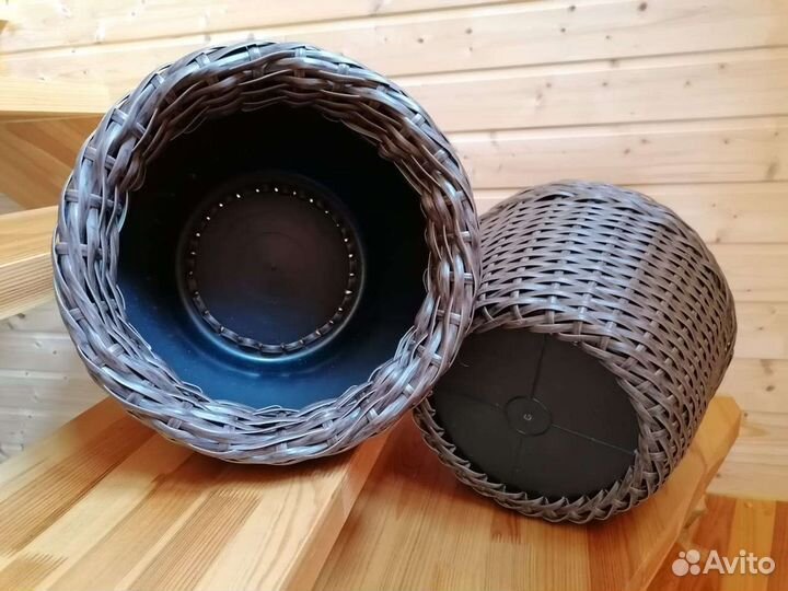 Кашпо напольное, декоративное, ручное