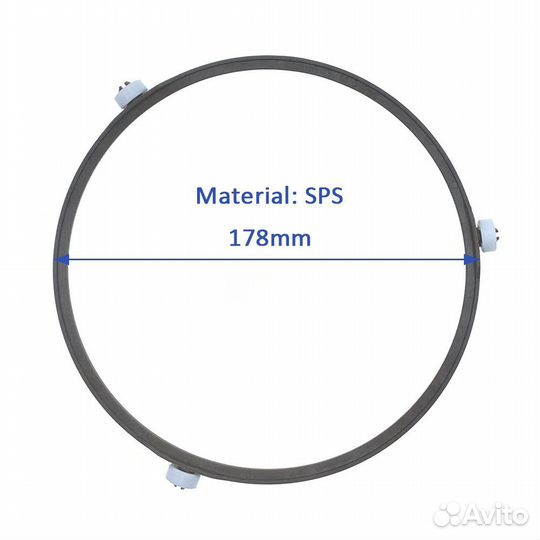 Кольцо с роликами свч Samsung D-195 DE97-00193D