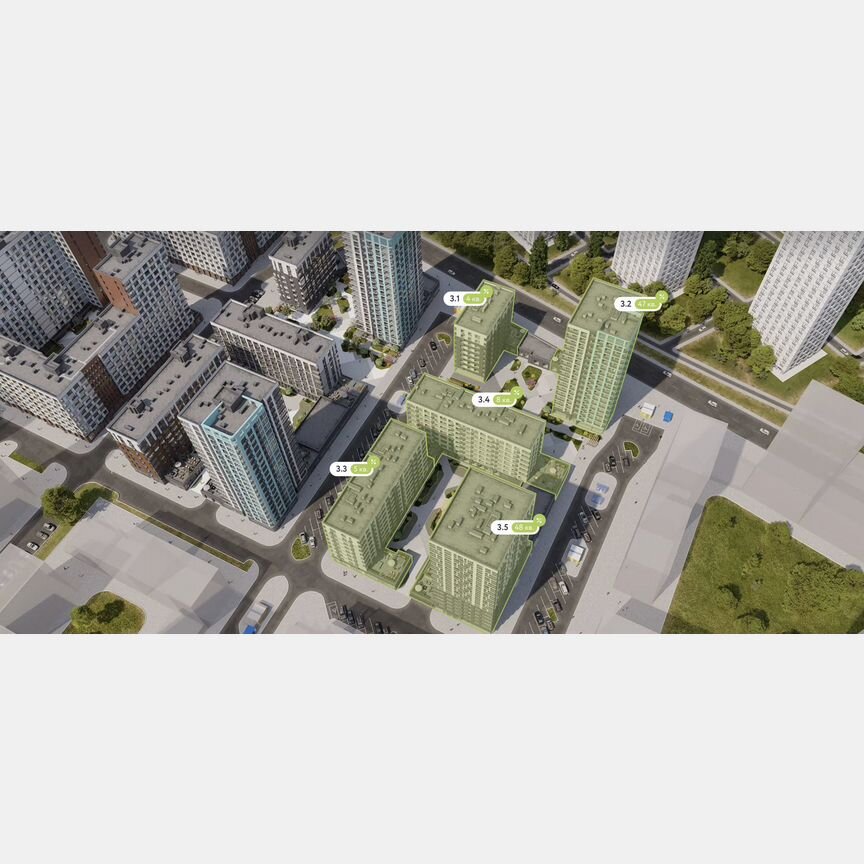 3-к. квартира, 66,5 м², 3/9 эт.