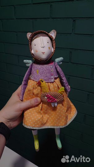Кукла ручной работы из полимерной глины