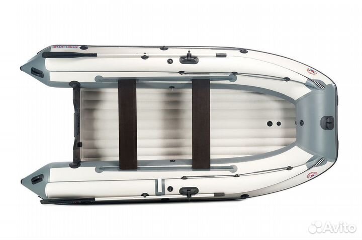 Лодка mishimo family lite 390, бело-серая