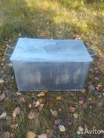 Ящик с крышкой из нержавейки