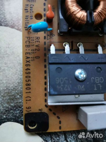 Плата питания на тв EAX64905801 (1.9)