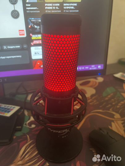 Микрофон hyperx quadcast