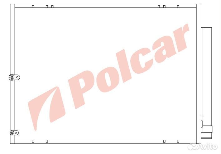 Радиатор кондиционера для lexus lexus RX 330 (2003