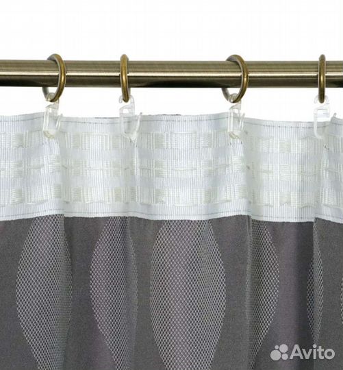 Штора 200х280 см серая, новая в упаковке Леруа