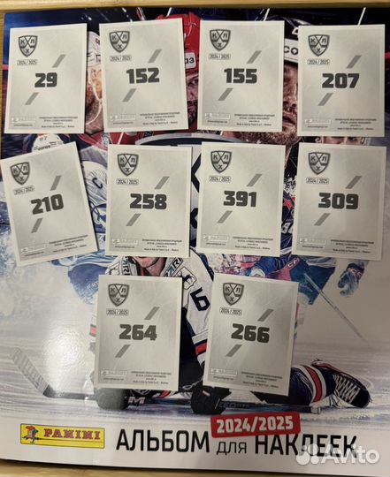 Наклейки panini кхл 2024 2025