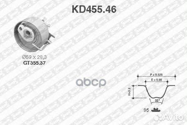 Комплект ремня грм KD45546 NTN-SNR