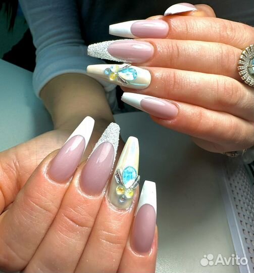 Наращивание ногтей,шеллак,аппаратный маникюр