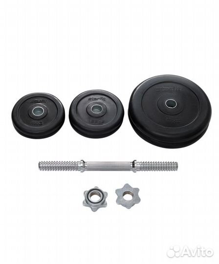 Гантель разборная обрезиненная в коробке