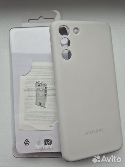 Чехол Samsung S21 Silicone Cover O1 Light Gray