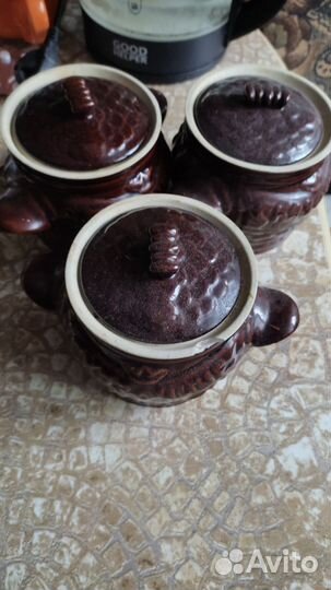 Горшочки глиняные для запекания