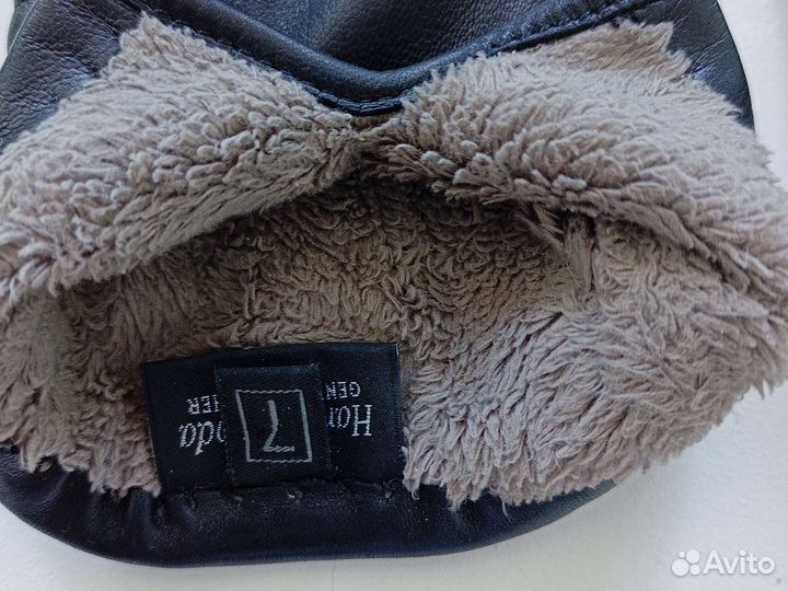 Перчатки женские кожаные 7