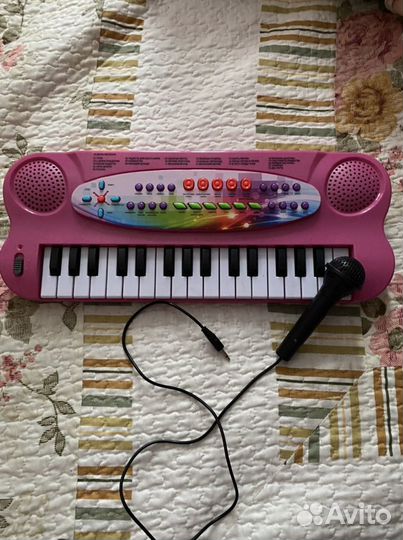 Детские игрушки: кухня, пианино, пупс