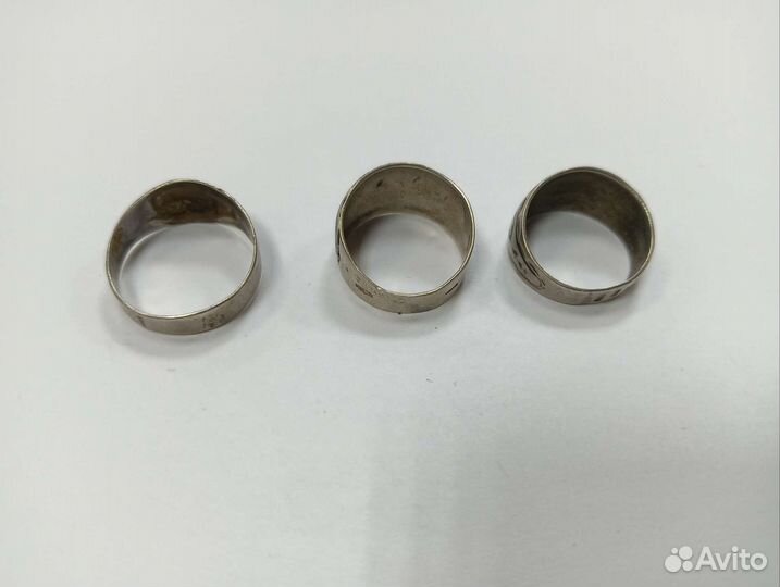 Кольца СССР 875 серебро