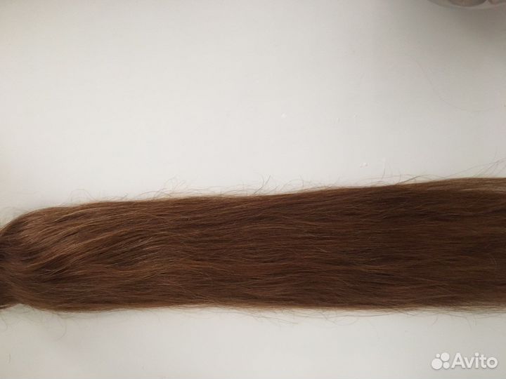 Волосы для наращивания 60 см русые
