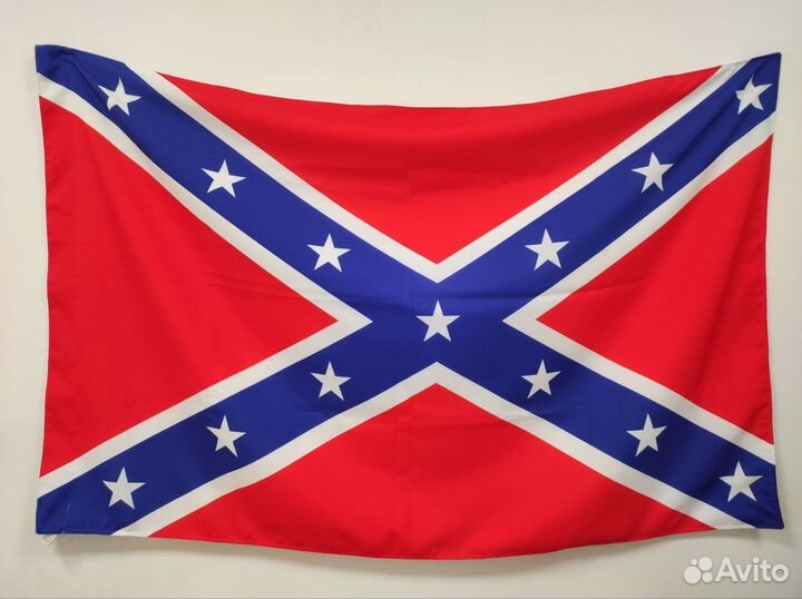 Флаг Конфедерации из габардина 90 на 135