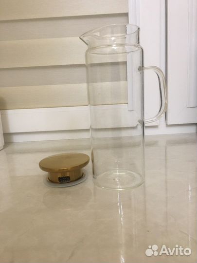 Кувшин с крышкой и чайник с крышкой (стекло )