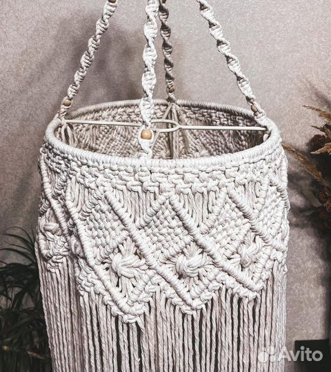 Абажур плетеный