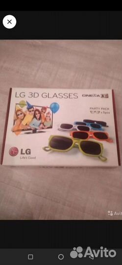 Очки для 3d телевизора 5 шт