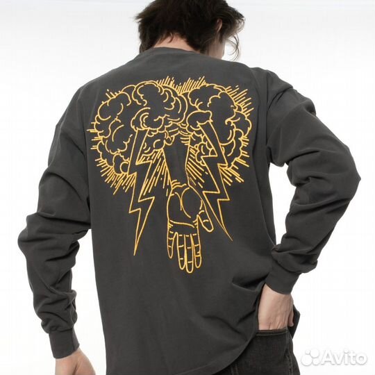 Лонгслив St Michael серый