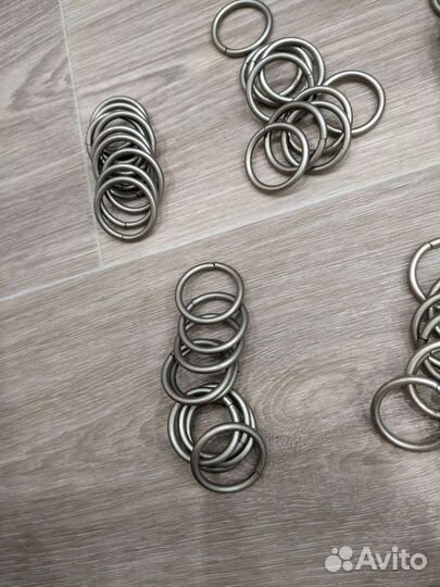 Кольца для карниза без крючка, для трубы 16мм