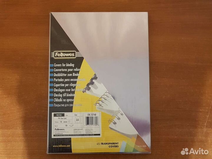 Обложки для переплета fellowes crc 53760