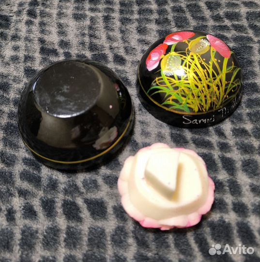 Деревянная шкатулка из Таиланда с мылом