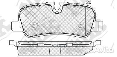 Колодки тормозные дисковые PN0485 NiBK