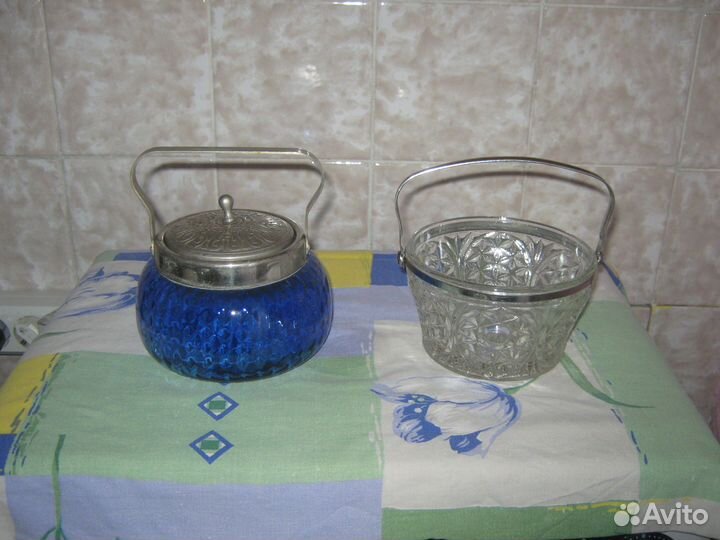 Винтажные сахарница и конфетница. СССР. 60-е гг
