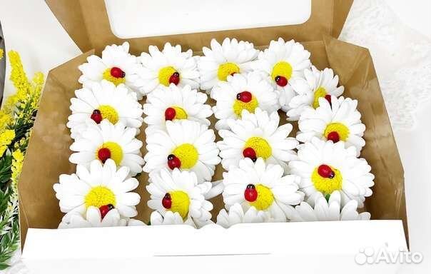 Ромашки-резиночки для волос