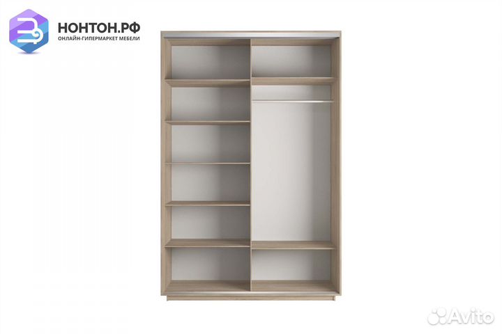 Шкаф-купе 2-х дверный Нонтон фото №1016 / дуб соно