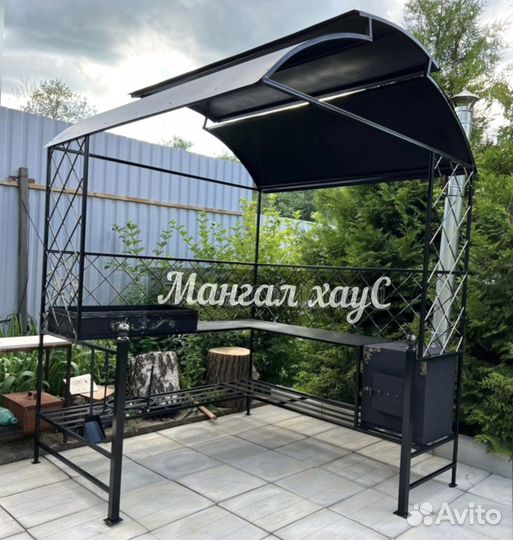 Мангал с крышей