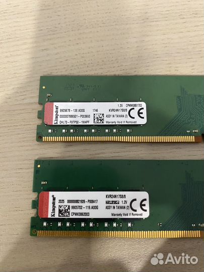 Kingston 16GB DDR4 2400MHz (2x8GB)