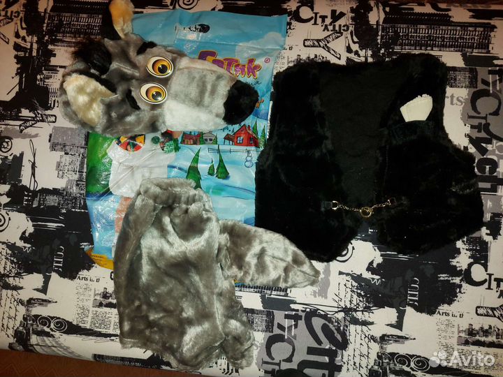 Карнавальный костюм волка 104-110см