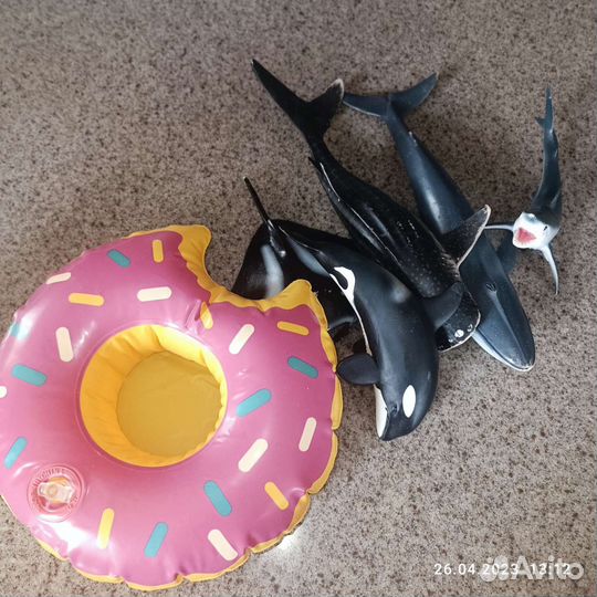 Большие рыбы для плаванья, комплект для купания