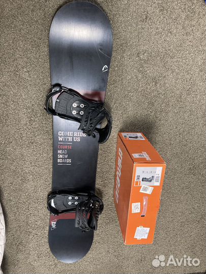 Доска для сноуборда-ботинки-крепление