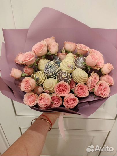 Букет из клубники в шоколаде