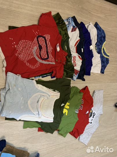 Большой пакет детских вещей на мальчика 74-92
