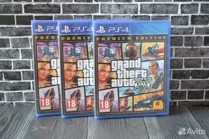 GTA 5 диск PS4 (новый)