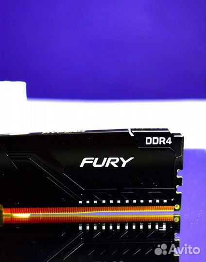 Память HyperX Fury DDR4 3200 мгц 2*8 гб dimm