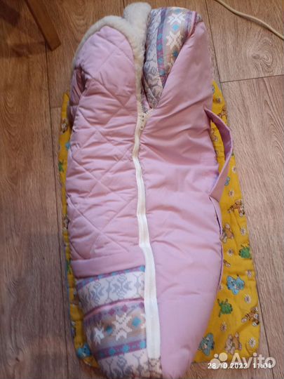 Конверт для новорождённых зима