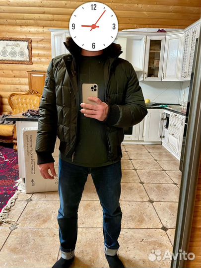 Куртка пуховик бомбер moorer