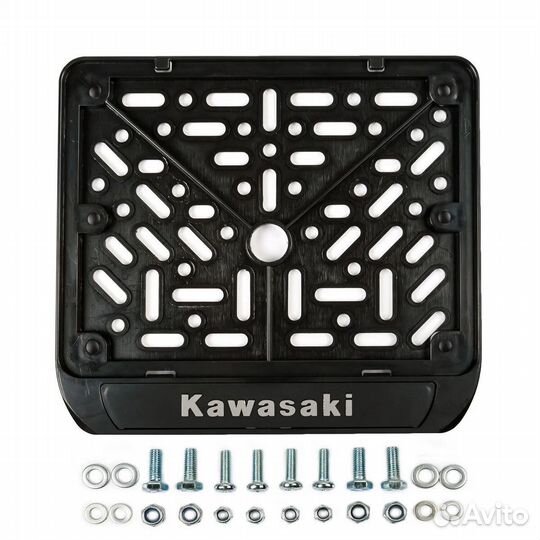 Рамка номерного знака Kawasaki на мотоцикл 190х145